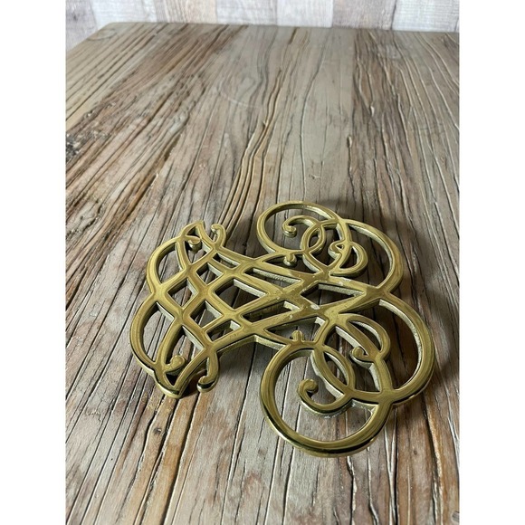 Thomas Jefferson Cypher Brass Trivet - Picture 1 of 6